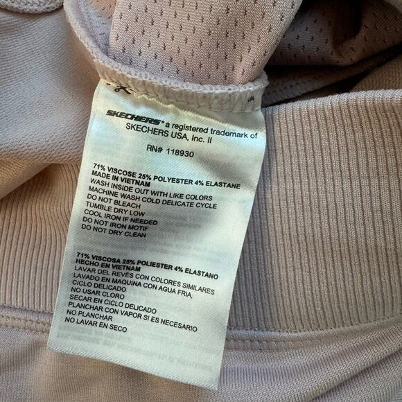 Skechers Skechluxe Go Lounge French Terry Comfy Pale Pink Shorts‎ Womens 2XL NWT - Picture 9 of 11